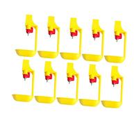 ibasenice Bebedero para Pollos Bola De Acero y Tubo Cuadrado, 10 Unidades Colgantes, Herramienta Doméstica para Gallineros, Apto para Granjas Pequeñas y Grandes, Sistema De Bebida y Duradero