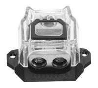 ibasenice Bloque de Distribución de Audio para Coche Caja de Empalme de Cables Pequeña de 2 Vías Material Ignífugo Divisor de Tierra para Amplificador de Sonido Compatible Sistemas