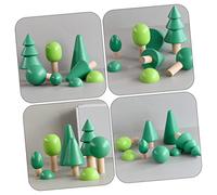 ibasenice Bloques de Madera para Juguetes Educativos de Bosque Infantil para Desarrollo de Inteligencia y Coordinación Manual