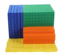 ibasenice Bloques de Matemáticas de Espuma para Educación Temprana Set de Cubos para Manipulativos de Matemáticas para Desarrollo Infantil y Actividades de Aprendizaje