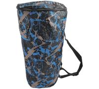ibasenice Bolsa de Almacenamiento para Djembe y Tambores Africanos Diseño Camuflaje Azul Adecuado para Transporte y Protección en Ensayos al Aire Libre y Presentaciones Escénicas