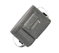 ibasenice Bolsa de Pañales Multifuncional para Cochecito y Manillar Resistente al Agua de Nylon Gris Organizador para Bebés para Uso Diario y Viajes Bolsa Momia Grande para Mamá