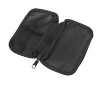 ibasenice Bolsa Organizadora Conveniente para Transportar y Viajes Cortos para Glucómetros y Suministros Médicos Estuche Portátil de Tela Negra