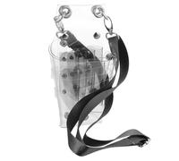 ibasenice Bolsa Transparente Cinturón Desmontable para Tijeras de Peluquería de PVC y Clip Alta Capacidad para Uso Profesional y Personal