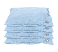 ibasenice Bolsas De Carbón Activado De Bambú 4 Unidades, Purificadoras De Aire, Absorbentes De Olores y Humedad Para Hogar, Coche y Armarios, Desodorante Natural y Recambiable, Para Ambiente Saludable