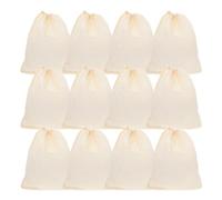 ibasenice Bolsas Reutilizables Cordón para Colar Sopas, Bolsas de Estopilla 20 Piezas (16x13 Cm), Filtro de Malla Fina para Especias y Condimentos, Adecuado para Cocina y Guisos