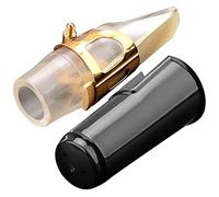 ibasenice Boquilla para Saxofón Ligadura de Metal Clip para Saxofón Escenario de Música