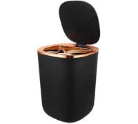 ibasenice Bote de Basura Inteligente Sensor, Negro, Pvc, Apertura Rápida