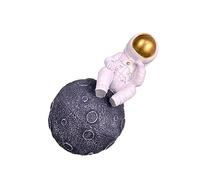 ibasenice Botella De Conservación De Lanugo Botella De Almacenamiento De Esculturas De Astronautas Escultura De Estatua De Astronauta Envase Caja De Colección Recuerdo Resina Bebé