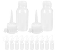 ibasenice Botellas Aplicadoras para Teñir el Cabello 12piezas de 30ml Boca Puntiaguda de Pe, Fáciles de Presionar y Diseñadas para Reducir Desperdicios Proceso de Coloración