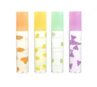 ibasenice Brillo y Sabor Labios Transparente Frutas a Hidratante de Protector Secos, Pack de 4 Piezas Varios estilos para Adecuado para Niñas Evento Varios estilos