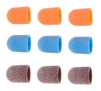 ibasenice Broca de Lijado para Torno de Uñas Ø13Mm Roja Repuesto para Manicura y Pedicura Bandas de Lijado de Grano Fino de Acero Inoxidable para Eliminación de Piel Muerta y