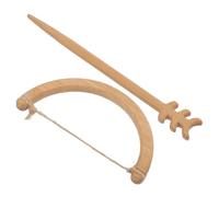 ibasenice Broche Creativo de Madera Maciza Forma de Flecha Pequeña, Insignia Estética para Suéter y Ropa, Alfiler Rústico Hecho a Mano, Accesorio Único para Moda y Obsequio Especial