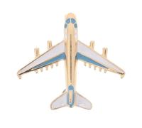 ibasenice Broche de Avión para Mujer, Pin de Solapa de Aleación Azul, Accesorio de Moda para Uniforme y Vuelo, Diseño Pequeño para Camisa, Mochila y Uso Diario,