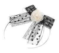 ibasenice Broche de Lazo Vintage Negro para Mujer Alfiler de Encaje y Malla Accesorio Ligero para Vestidos y Suéteres Pin Decorativo para Solapas en Eventos Formales