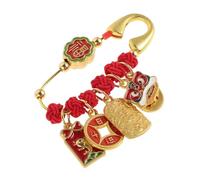 ibasenice Broche Imperdible Feng Shui de Hilo Rojo Hecho a Mano para Mujer y Ñiño, Amuleto de Buena Suerte para Embarazo, Protección y Bendición, Accesorio Tradicional Chino de 4 Diseños