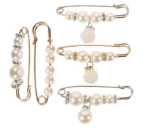 ibasenice Broches de Seguridad Perlas Artificiales para Mujer Pack de 15 Piezas 4-8 MM Imperdibles Decorativos para Pantalones Suéteres y Faldas Ajustadores de Cintura y Accesorios