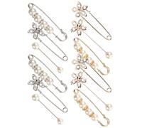 ibasenice Broches para Mujer 12 Piezas Imperdibles de Cintura para Pantalones y Faldas, Clips Ajustables para Suéter y Cárdigan, Accesorios Multiusos para Vestidos y Ropa Varios estilos