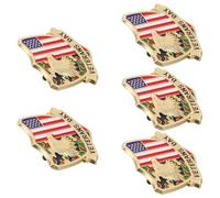 ibasenice Broches Patrióticos de Aleación para Solapa 5 Piezas Bandera y Águila de Estados Unidos Accesorios para Camisa y Traje Prendedores para Día Independencia y Celebraciones