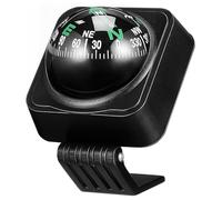 ibasenice Brújula para Salpicadero de Coche Portátil Bola de Navegación Ajustable Accesorio Automotriz Duradero de Abs y Acrílico Instalación Sencilla para Orientación Precisa Exteriores
