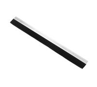ibasenice Burlete de cepillo para la parte inferior de la puerta exterior, 23,6 pulgadas x 1,6", burlete de nailon con base de metal para interiores y exteriores, puertas contra tormentas y