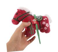 ibasenice Caballo de Peluche Colgante para Año Chino Mascota de Felpa y Ligera con Diseño Colorido Decoración Versátil para Coche Mochila y Hogar de y Prosperidad