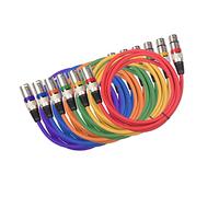 ibasenice Cable De Audio XLR Macho a Hembra De 1m Pack De 6 Colores Cable Balanceado Para Micrófono y Extensión De Sonido