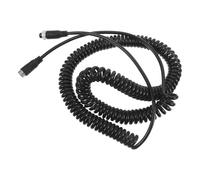 ibasenice Cable de Extensión de Resorte Conector de 4 Pines, Resistente y Seguro para Cámara de Visión Trasera para Furgonetas y Vehículos Comerciales en Viajes Largos