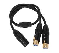 ibasenice Cable Divisor Xlr Macho Doble Femenino de Audio Balanceado para Mezcladores y Equipos Escénicos Principal Secundario con Diseño Resistente y Transmisión Clara de Sonido