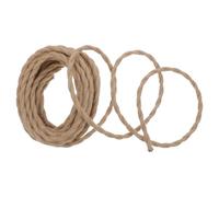 ibasenice Cable Eléctrico Flexible y Fácil de Moldear Trenzado de Cuerda de Cáñamo Marrón y Lámparas Vintage en Espacios Rústicos Candelabros Decorativos