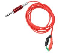 ibasenice Cable para Tatuar de Silicona Roja Construcción de Doble Núcleo, Resistente a Doblarse y Minimiza Pérdida de Voltaje, Diseño Único de Línea de Gancho para Máquina de Tatuar