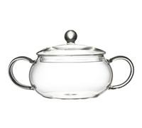 ibasenice Cacerola de Transparente Resistente al Calor y Fácil de Limpiar de 1400ml con Tapa para Cocina Casera Adecuado para Guisar y Cocinar en Cocina Eléctrica