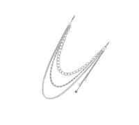 ibasenice Cadena de Cintura de Aleación Estilo Hip-Hop Plateada Moderna para Jeans y Pantalones Largos Accesorio Unisex Multifuncional para Moda y Decoración