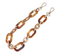 ibasenice Cadena para Bolso de Mano de Resina Acrílica Vintage Estilo Ámbar, Hebillas de Aleación Doble Extremo, Correa Desmontable y Accesorios DIY para Personalizar Bolsos