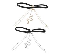 ibasenice Cadenas para Muslo Bohemias Elásticas de Aleación, Joyas Corporales de Moda para Mujer, Decoración de Muslos en Dorado y Plateado, 2 Piezas para Fiesta y Playa