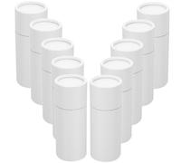 ibasenice Caja Cilíndrica de Papel Kraft de 20 Ml, 10 Tubos de Cartón Redondos con Tapa, Embalaje Versátil y Portátil para Té, Adecuado para Oficina y Viajes