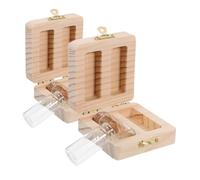 ibasenice Caja De Almacenamiento De Pelo Fetal y Cordón Umbilical Para Bebés Caja De Recuerdos Para Guardar Recuerdos Del Primer Corte De Pelo Madera Para Niñas