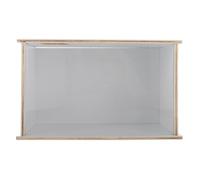 ibasenice Caja de Baño de Arena para Hámster Grande en Acrílico Transparente, Bañera Multifuncional para Mascotas Pequeñas como Chinchillas, Recipiente para Orina y Fácil Mantenimiento
