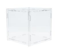 ibasenice Caja de Lotería Transparente de Acrílico 20x20x20 Cm, Contenedor Cuadrado para Almacenamiento y Recaudación de Fondos en Eventos Empresariales, Ranura Superior para Papeletas