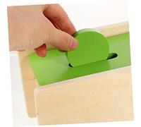 ibasenice Caja de Madera para Bebés Clasificación Monedas Juguete Educativo para Niñas Desarrollo de Coordinación Mano y Concentración Regalo Seguro Bordes Afilados para Aprendizaje