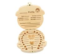 ibasenice Caja De Recuerdos De Dientes De Contenedor Para Primer Para Bautizo o Cumpleaños Diseño y Divertido