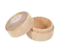 ibasenice Caja De Recuerdos Del Corte De Pelo Para Bebés Madera Natural Almacenamiento Seguro Primer Corte Infantil Obsequio Especial