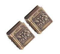 ibasenice Caja De Tesoro Pequeña Para Guardar Dientes De Leche y Cabello Fetal Organizador De Metal Bisagras