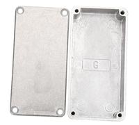 ibasenice Caja Metálica De Aluminio Para Pedal De Efecto De Guitarra Carcasa Resistente y Duradera Diseño Pulido y Antióxido Accesorio Para Proyectos Diy y Reemplazo De Caja Dañada Compatibl