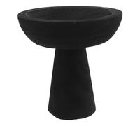 ibasenice Cáliz de Madera para Altar Wiccano Estilo Vintage y Gótico, Copa Ceremonial Negra para Brujería en Mesa del Altar y Ceremonias Rituales