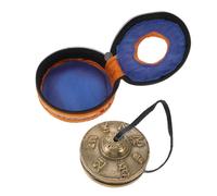 ibasenice Campana De Platillos De Cobre Para Yoga y Meditación, Instrumento De Percusión Manual De Nepal, Carillones Tingsha Compactos y Ligeros Para Práctica Espiritual y Relajación