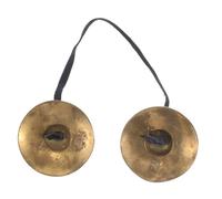 ibasenice Campanas Tingsha de Latón Duradero para Meditación y Ritmos Étnicos, Pares de Platillos de Dedo Pequeños para Danza del Vientre y Prácticas Espirituales, Instrumento de Percusión