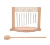 ibasenice Carillón de Viento de 9 Notas para Jardín y Balcón Instrumento Musical de Percusión de Madera Campanas de Viento al Aire Libre para Meditación y Decoración Campana Musical de Mesa