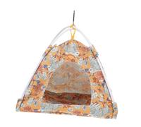ibasenice Carpa Hamaca Colgante De Pájaro Cama De Pájaro Pequeño Pájaro Cálido Cabaña Felpa Cría Hamaca Pájaro Loro Nido Anidando Tienda Colgante De Pájaros Loro Cama para Dormir Khaki Paño