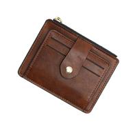 ibasenice Cartera Mujer con Cierre y Hebilla Billetero PU de Moda Multifuncional para Tarjetas y Clutch para Oficina y Fiesta Color Marrón